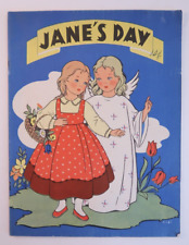Jane's Day Vintage Kids Book Illustrated Miki Apostolate of the Press Canada picture