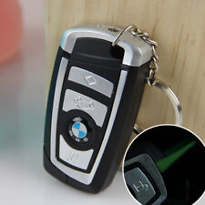2 Pcs Windproof Jet Torch Gas Butane Cigarette Lighter BMW Key Ring picture