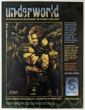 DAMAGED Shadowrun Underworld TCG Print Ad PROMO Art Game Poster Original CCG picture