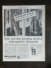 Vintage 1932 Wallhide Vitolized Oil Paint Full Page Original Ad 424 picture