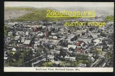 Birds-eye View Of Richland Center WI Old Wisconsin BEV Richland County picture