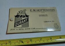 Vintage E. M. Hottenstein Durant Lebanon PA Advertising Celluloid Blotter Cover picture
