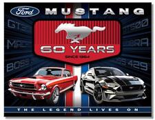 Ford Mustang The Legend Lives On 60 Years Tin Metal Sign Made In The USA picture
