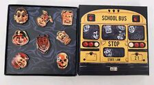 2019 Loot Crate Loot Fright “Trick 'r Treat” School Bus Massacre (8 pc Pin Set) picture