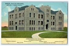 1913 Sioux Falls College Administration Building Edward Jorden Iowa IA Postcard picture