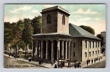 Boston MA-Massachusetts, King's Chapel, Religion, Antique, Vintage Postcard picture