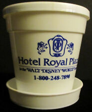 Vintage Downtown Disney Hotel Royal Plaza “Plantainer”, White Plastic Planter picture