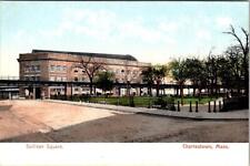 Charlestown, MA Massachusetts  SULLIVAN SQUARE Railroad Station/Depot  Postcard picture