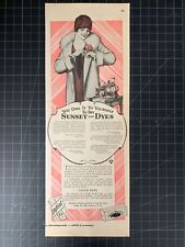 Vintage 1920s Sunset Clothing Dyes Print Ad picture