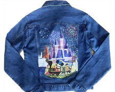 2023 Disney Parks Joey Chou Castle Magic Kingdom Denim Patch Jacket Adult L picture
