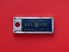 Pennsylvania License Plate DAV Tag 1976 Disabled American Veterans Keychain PA picture