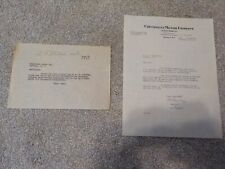 Two 1921 CHEVROLET MOTOR Co. BUFFALO, NEW YORK LETTERS GAS & OIL ADVERTISING picture