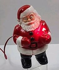 Vintage ROYAL ROYLITE Hard Plastic Electric Santa Claus Holding Light Blow Mold picture