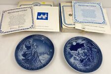 Grande Copenhagen Blue Christmas Series Plates, Denmark- Bradford Exchange picture