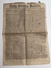 Daily Evening Bulletin Newspaper Philadelphia July 3, 1865 picture
