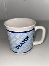 Vintage Diane Name Mug swib korea 1980 coffee cup retro picture