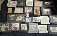 23 Antique Cabinet Cards of Group Photos - Family - Friends - Good Times 1880s picture