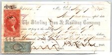 Sterling Railroad / Jay Cooke 1865 Promissory Note w/ Rev Stamps picture