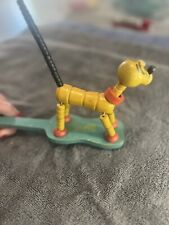 RARE Vintage Fisher Price Pop Up Critter' Marked Disney.  (Pluto Dog 1930's Toy) picture