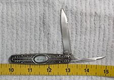 ANTIQUE SILVER FOLDING FRUIT POCKET KNIFE - MARKED 30 COIN picture