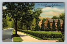 Norristown PA-Pennsylvania, Residential Area on De Kalb Street, Vintage Postcard picture