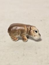 Hagen Renaker Style Miniature Ceramic Baby Hippo Calf Animal Figurine picture