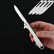 Stainless Steel Pocket Utility Folding Knife #60 Scalpel Blades Outdoor EDC Tool picture