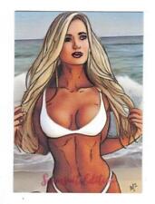 2023 5FINITY Swimsuit Edition Original Sketch Card featuring Mike Munshaw picture