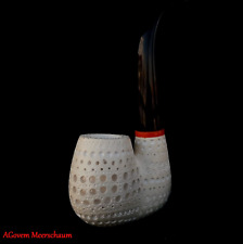 AGovem Handmade Fullbent Block Meerschaum Smoking Tobacco Pipe Pipa AGM-1470 picture