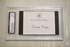 President Ronald Reagan Autograph PSA/DNA Certified  Mint 9 picture