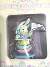 Vintage KMART Easter Bunny Figurine  Colored Egg Collection NOS Sealed 2.5