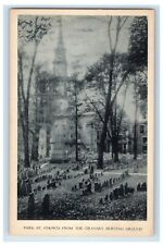 c1910's Park St. Church From The Granary Burying Ground MA Antique Postcard picture