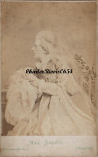 LONDON STEREOSCOPIC CDV ACTRESS CLARA ROUSBY 1848-1879 VICTORIAN PHOTO #B507 picture