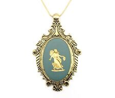Authentic Wedgwood - Cameo Pendant on Gold Plate Chain picture