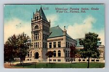 Florence NE-Nebraska, Minne-Lusa Pumping Station, Antique Vintage Postcard picture