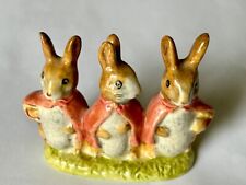 BEATRIX POTTER 1954 F. Warne & Co. FLOPSY MOPSY & COTTONTAIL Porcelain Rabbits picture