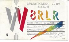 QSL  1938 Walnut Creek     Ohio   radio card picture