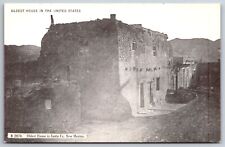Santa Fe New Mexico~Closeup~Oldest House in the USA~B&W~Adobe Construction~1910 picture