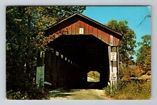 Greencastle IN-Indiana, The Dunbar Bridge, Antique, Vintage Postcard picture