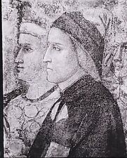 Portrait of Dante (Part of Fresco), School of Giotto, Magic Lantern Glass Slide picture