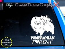 Pomeranian PARENT(S)- Vinyl Decal Sticker / Color Choice - HIGH QUALITY picture
