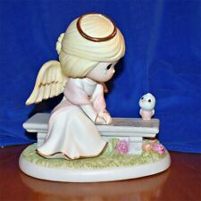 Precious Moments HEAVEN'S EMBRACE Angel On Bench Memorial Hamilton Collection picture