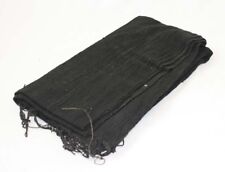 African Mud Cloth Fabric Bambara | Handwoven Mali Mudcloth ( Plain Black ) picture