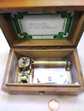 THORENS 3 songs Music Box #26 1/2 Switzerland~ Wood~ works/see Video picture