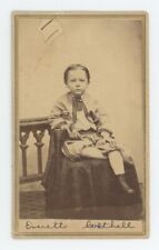 Antique CDV Circa 1860s Adorable Little Boy in Suit Rogers South Weymouth, MA picture