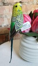 Faux Parakeet Budgie Bird Fake Replica Looks Real Green 8