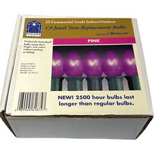 NOS Vintage 1997 Bethlehem Lights 61874 25/C9 Pink Jewel Tone Christmas Bulbs picture