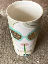 Starbucks Tumbler Travel Cup Los Angeles Double Wall Ceramic Woman Sunglass City picture