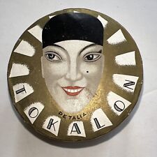 Art Deco Tokalon Face Powder Box Pierrot Sealed Full Paris France 1920/30’s picture