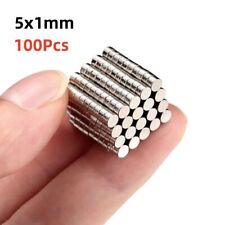 100 Pcs Neodymium Magnets Round Disc Super Strong Rare Earth 5mm X 1mm Fridge picture